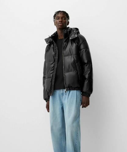 CITY PUFFER LEATHER JACKET